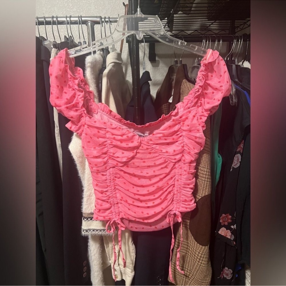 Tiger Mist Toronto Ruched Crop Top - Picture 2 of 6